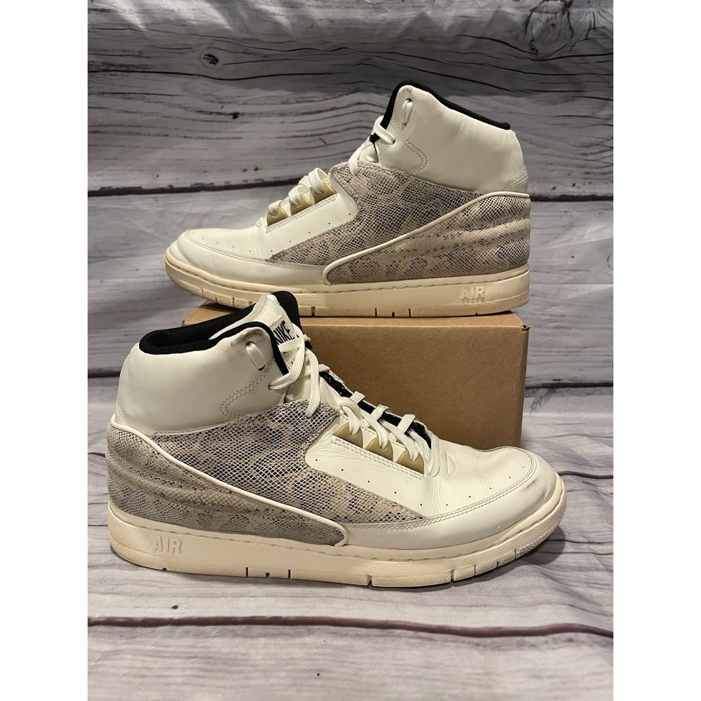 Nike Air Python "Sail" Snakeskin Shoes Sneakers Men's Size 11 705067-100